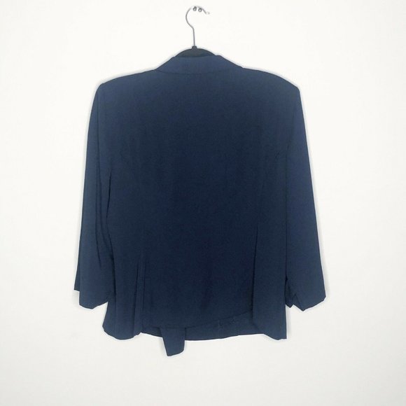 Fattaneh Bahari VTG Blazer Plus Size 18 Navy - Picture 3 of 9